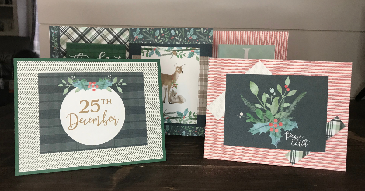 Easy Christmas Scrapbook Pages