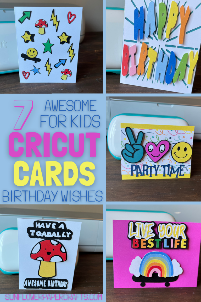 How to Make Fun Cricut Kids Birthday Cards (they will go crazy for ...